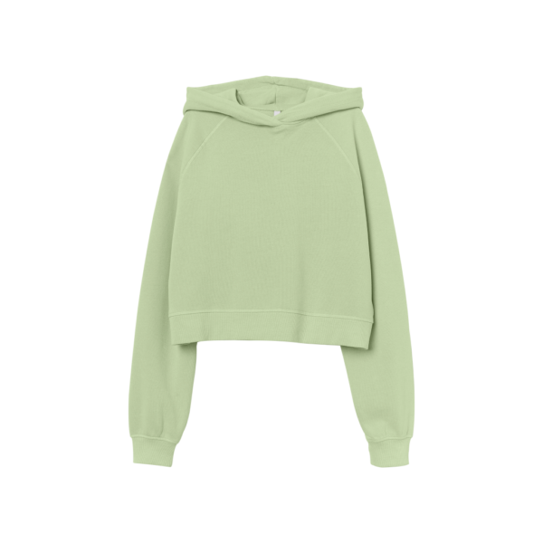 Green Cropped Hoodie